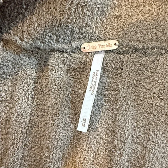 Free People Tan Ribbed Crew Neck Sweater - Picture 2 of 3